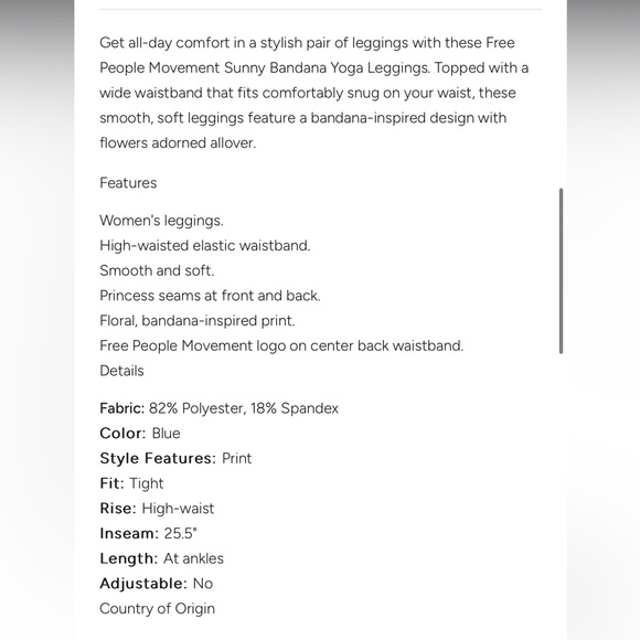 Free people movement sunny bandana leggings - Picture 11 of 11